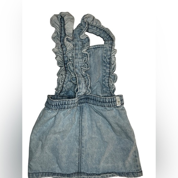 7 For All Mankind Girls Denim Overall Dress - Size 3T - Picture 3 of 4